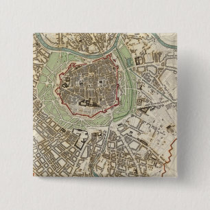 Bóton Quadrado 5.08cm Viena Wien