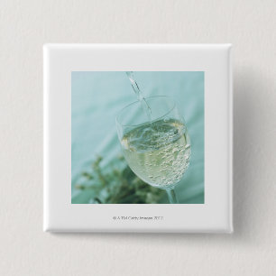 Bóton Quadrado 5.08cm Vinho branco