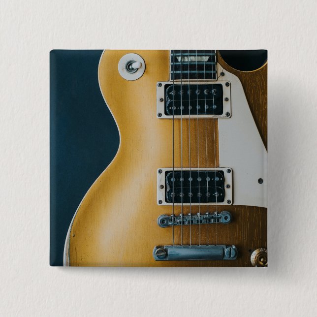 Bóton Quadrado 5.08cm Violão Acústico Fantástico (Frente)