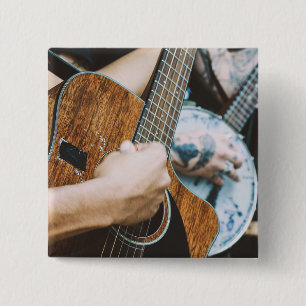 Bóton Quadrado 5.08cm Violão Incrível