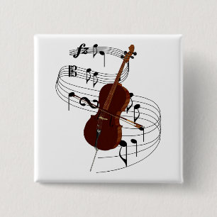 Bóton Quadrado 5.08cm Violoncelo