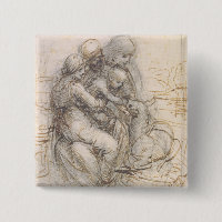 Virgin e criança com St Anne, c.1501-10 (caneta e