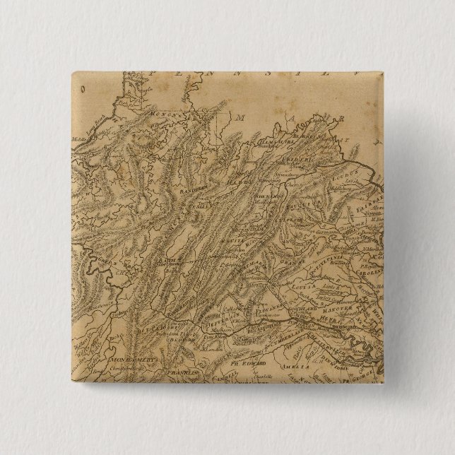 Bóton Quadrado 5.08cm Virgínia (Frente)