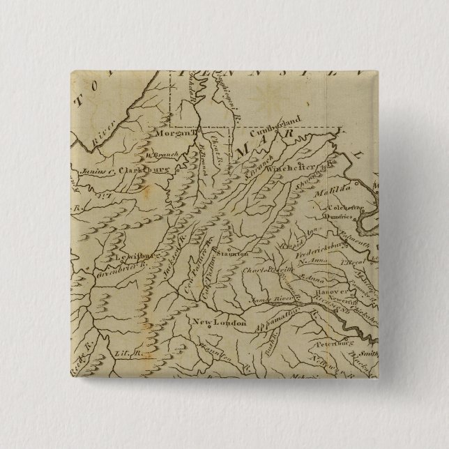 Bóton Quadrado 5.08cm Virgínia 12 (Frente)