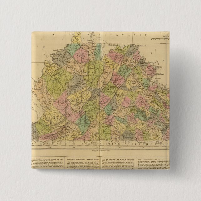 Bóton Quadrado 5.08cm Virgínia EUA (Frente)
