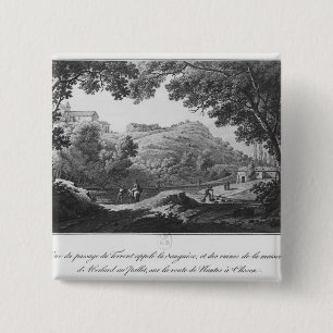 Bóton Quadrado 5.08cm Vista da torrente conhecida como o La Sanguese