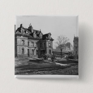 Bóton Quadrado 5.08cm Vista do Maternite Port-Royal, 1905