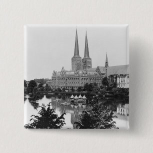 Bóton Quadrado 5.08cm Vista do museu