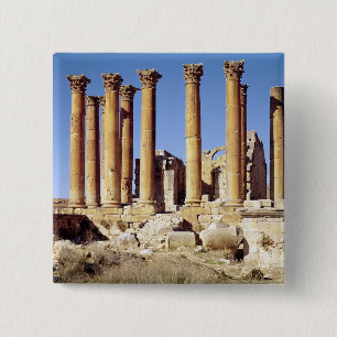 Bóton Quadrado 5.08cm Vista do Templo de Ártemis, ANÚNCIO c.386