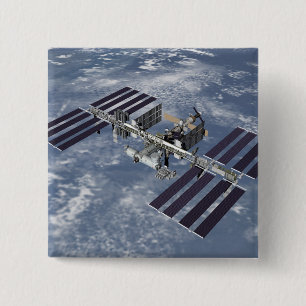 Bóton Quadrado 5.08cm Vista gerada por computador 2