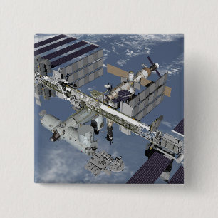 Bóton Quadrado 5.08cm Vista gerada por computador 5