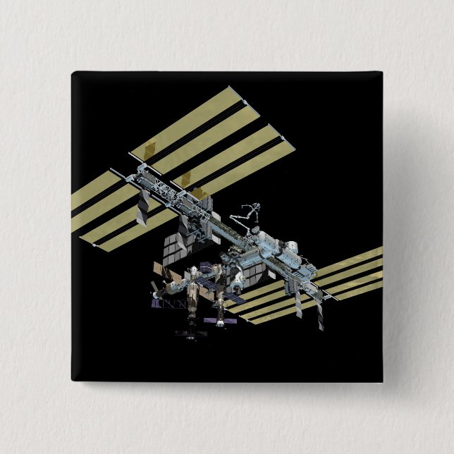 Bóton Quadrado 5.08cm Vista gerada por computador 8 (Frente)