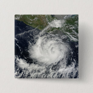 Bóton Quadrado 5.08cm Vista satélite da tempestade tropical Darby