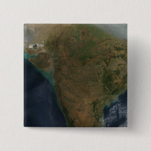 Bóton Quadrado 5.08cm Vista satélite de India central