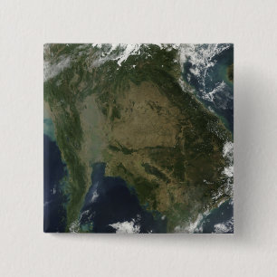 Bóton Quadrado 5.08cm Vista satélite de Indochina