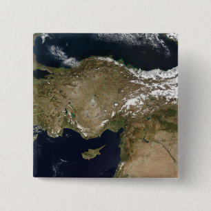 Bóton Quadrado 5.08cm Vista satélite de Turquia