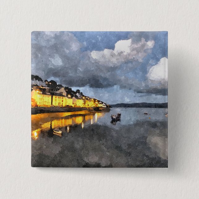 BÓTON QUADRADO 5.08CM VISTAS DE WALES (Frente)