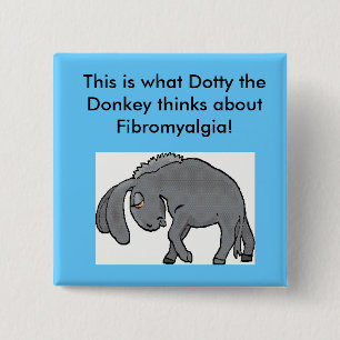 Bóton Quadrado 5.08cm Vistas Dotty na fibromialgia!