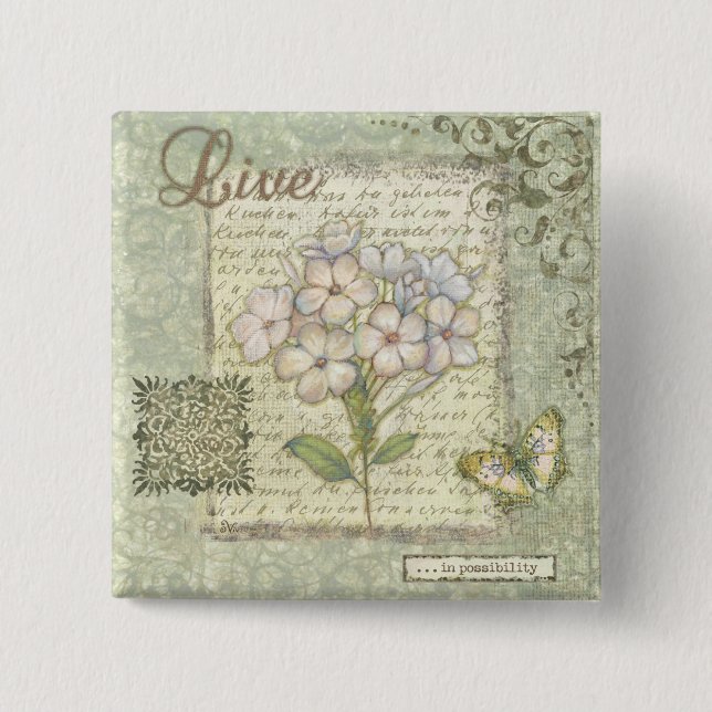 Bóton Quadrado 5.08cm Vivo (Frente)