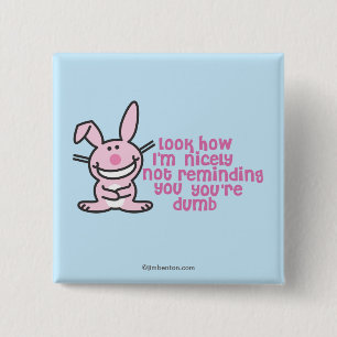 Bóton Quadrado 5.08cm Você é mudo