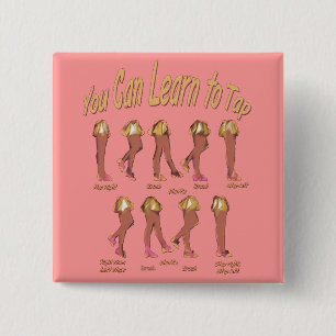 Bóton Quadrado 5.08cm Você pode aprender bater