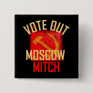 Bóton Quadrado 5.08cm Vote para fora Moscovo Mitch