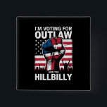 Bóton Quadrado 5.08cm Voto a favor do Outlaw e do Hillbilly 2024 U<br><div class="desc">Voto a favor do Outlaw e do Hillbilly 2024 Bandeira dos EUA</div>
