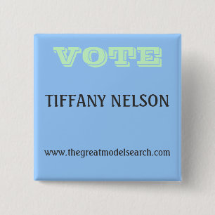 BÓTON QUADRADO 5.08CM VOTO TIFFANY NELSON