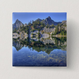 Bóton Quadrado 5.08cm WA, Alpine Lakes Wilderness, Gem Lake, com 2