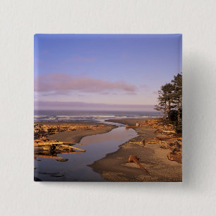 Bóton Quadrado 5.08cm WA, Parque Nacional Olympic, Praia Kalaloch e Kala