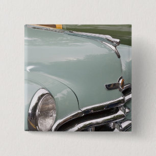 Bóton Quadrado 5.08cm WA, Seattle, automóvel americano clássico. 3