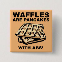 Waffles Panquecas Com Abdômen Engraçado Botão Dist