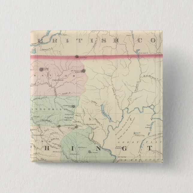 Bóton Quadrado 5.08cm Washington 2 (Frente)