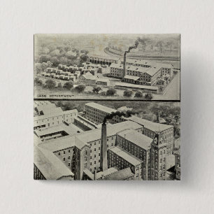 Bóton Quadrado 5.08cm Waterbury Clock Co