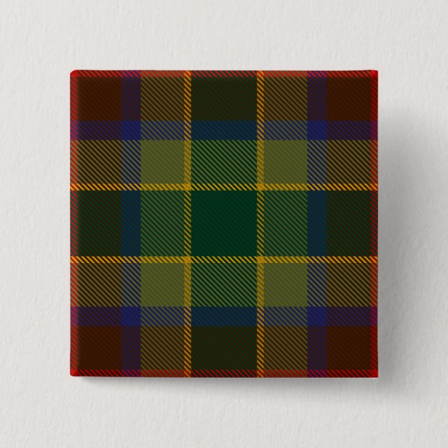 Bóton Quadrado 5.08cm Waterford County Irish Tartan (Frente)