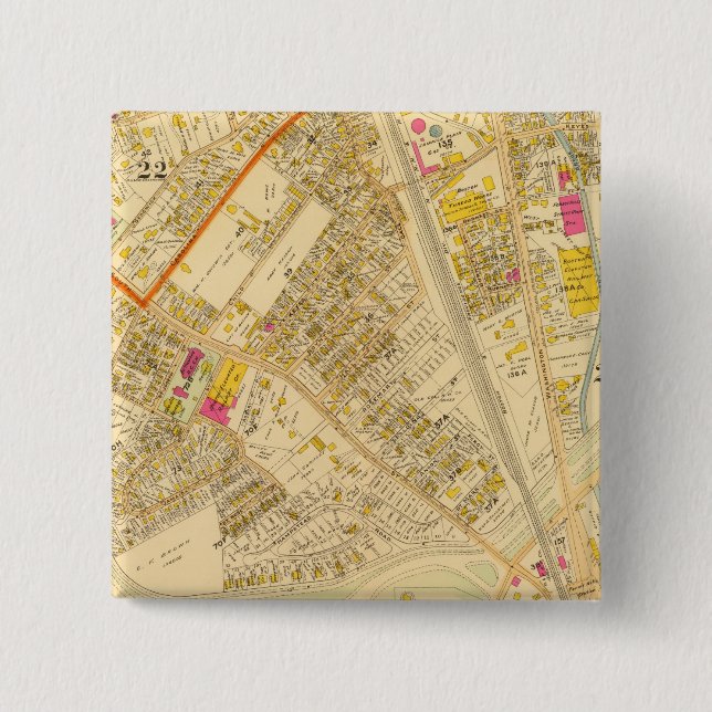 Bóton Quadrado 5.08cm West Roxbury, Massachusetts 6 (Frente)