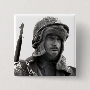 Bóton Quadrado 5.08cm WII American Infantryman