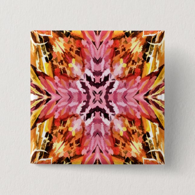 BÓTON QUADRADO 5.08CM WILDFLOWERS (Frente)