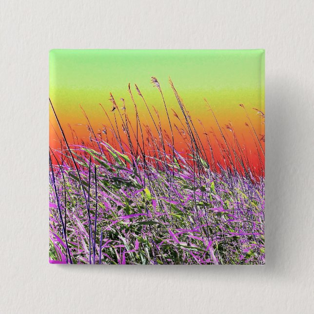 BÓTON QUADRADO 5.08CM WILDFLOWERS (Frente)