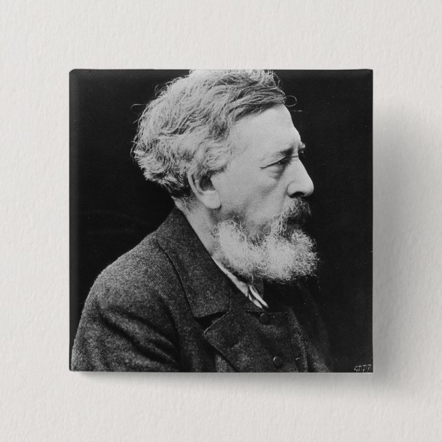 Bóton Quadrado 5.08cm Wilhelm Liebknecht (Frente)