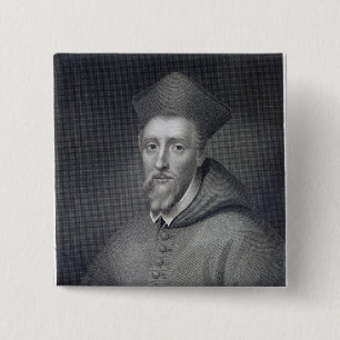 Bóton Quadrado 5.08cm William Allen, gravado por J.Cochran