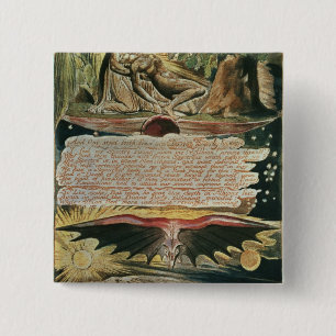 Bóton Quadrado 5.08cm William Blake "e um estêve adiante "