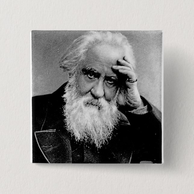 Bóton Quadrado 5.08cm William Huggins, 1910 (Frente)