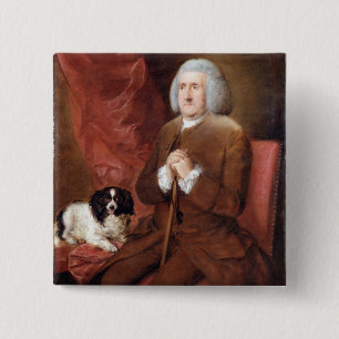 Bóton Quadrado 5.08cm William Lowndes (1652-1724), auditor de seu Majest