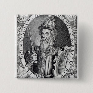 Bóton Quadrado 5.08cm William o conquistador, 1618