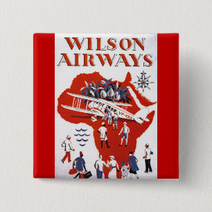 Bóton Quadrado 5.08cm Wilson Airways ~ África