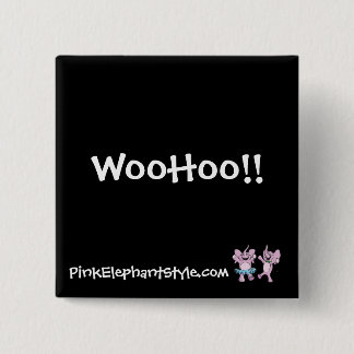 Bóton Quadrado 5.08cm WooHoo botão