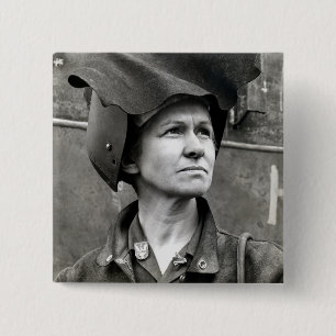 Bóton Quadrado 5.08cm WWII Rosie o rebitador