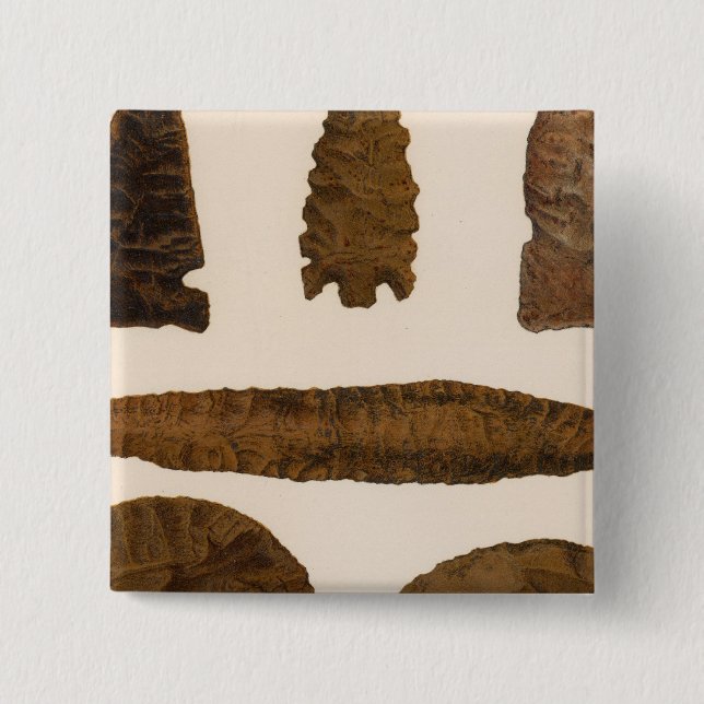 Bóton Quadrado 5.08cm XVI Stone implementa, Novo México (Frente)