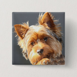 Bóton Quadrado 5.08cm yorkie
